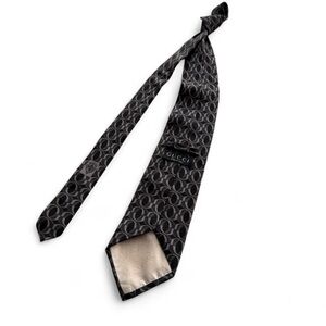 Gucci Dark Gray Patterned Men's Tie